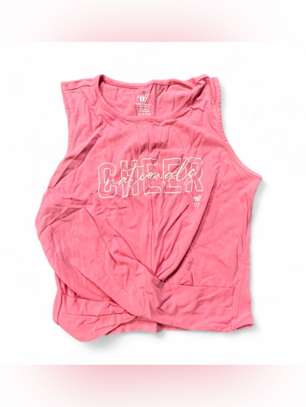 Pink 'Cheer Nationals’ Varsity Muscle Tank Top